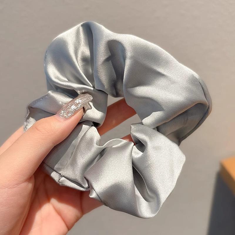 Headband Elegant Elastic Ponytail Scrunches For Women Girls Sweet Hair Accessories Soft Solid Color Hair Bands Gifts