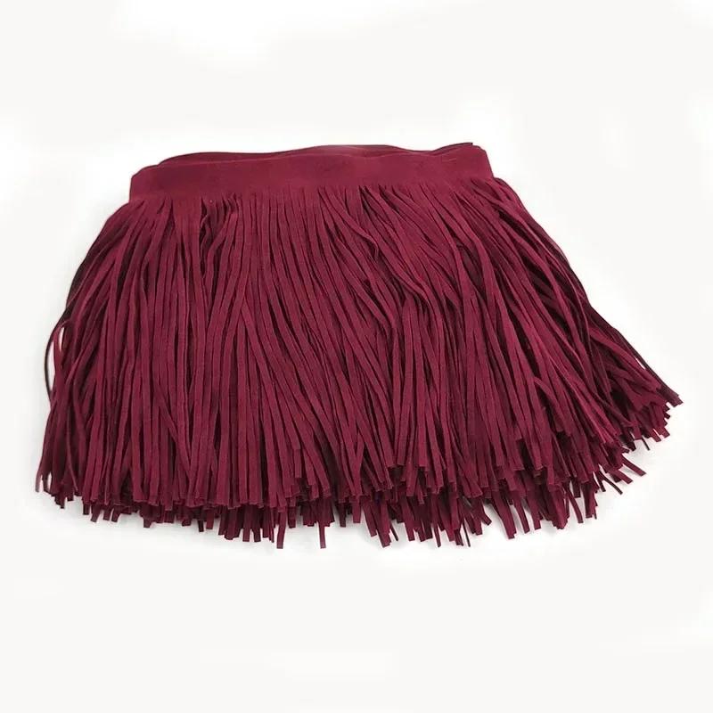 2 Метра Бахрома Лента 10-30см Кожа Замша Кисточка Кружево для Украшения Платьев Сумки Багажа Отделка Швейные Принадлежности