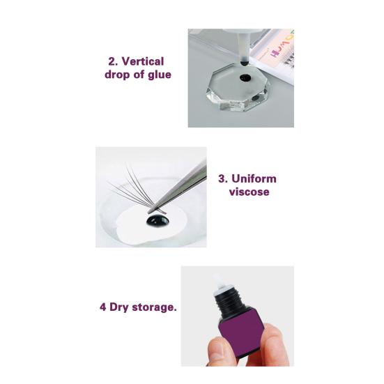 Yousheng 5ML Eyelash Extension Glue Waterproof Long-Lasting Quick-Drying Adhesive False Lashes Glue Grafting Lashes No Irritant Makeup