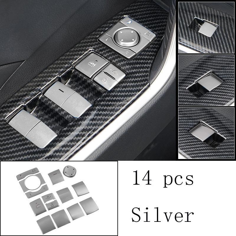 Электронный ручной тормоз для кондиционера, мультимедийная кнопка, блестящая накладка, наклейка для интерьера RAV4 RAV 4