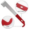 Stainless Bee Hive Tool Frame Lifter J Shape Hook Red 27cm Cut Honey Knife Beehive Scraper Beekeeping Tools Beekeeper Supplies