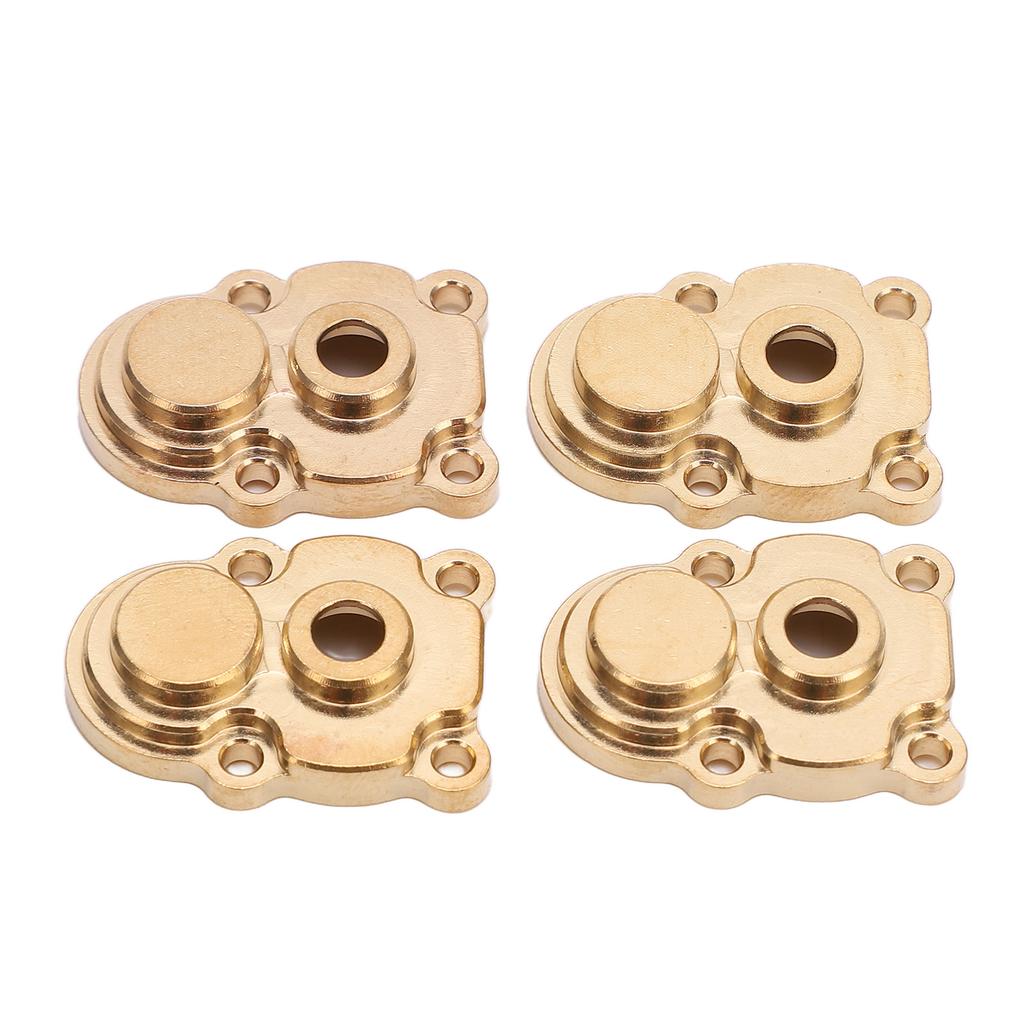 4Pcs RC Knuckle Cover Brass High Strength Rust Resistant RC Axle Gear Cover for FMS 1 24 FCX24 RC Crawler Gold