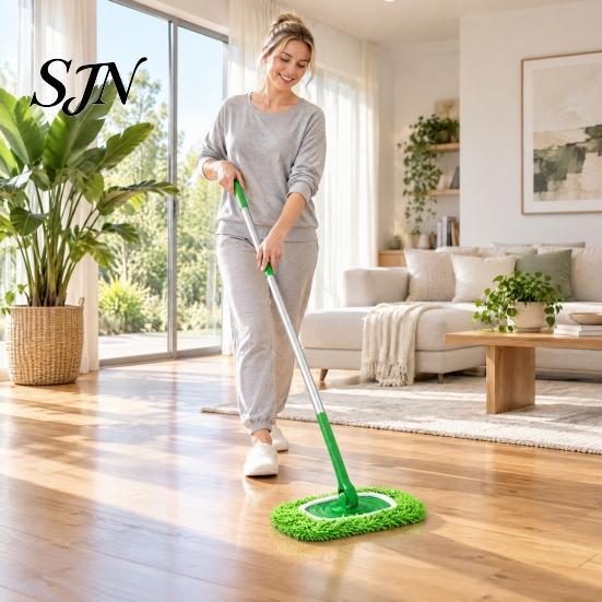 Easy to Install Mop Covers Microfiber Chenille Pad, Washable Reusable Replacement Cover, Elastic Hardwood Floor Cleaning Supplies Design Mopping
