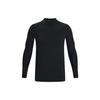 Solid Color Logo Embroidered Fitted T-Shirt Men Tops Black 1373807-001