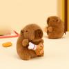 Stuffed Animals Capybara Keychain Bag Hanging Plush Toy Doll School Bag Pendant