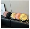 Niche Design Bag Women's Summer Versatile 2025 New Fashion Shoulder Messenger Bag Korean Version Pleated Bag Small Round Bag