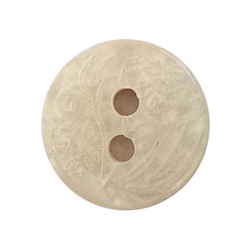Цветочная гравировка пуговицы смоляной вязаный кардиган рубашка два глаза имитация ракушки рукав воротник пуговицы ювелирные изделия аксессуары