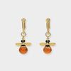 Янтарные серьги-пчелки VBME4769 AV [Vendome Boutique]
