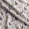 Soimoi Llama Alpaca Print,  Cotton Cambric, Quilting Fabric Sold by The Yard 42 Inch Wide, Medium Weight Cotton Fabric, Sewing  Supplies,