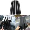 6Pcs Window Door Pillar Posts Stickers Trim Cover Decoration For Lincoln Navigator Ford Expedition 1997-2017