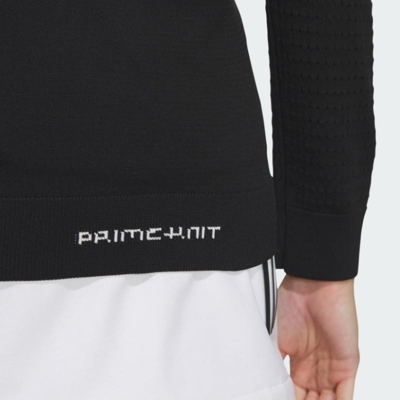 Adidas Golf 2024 S S Women Golf Prime Knit Gradient Pattern Long Sleeve Crewneck Pullover In6609