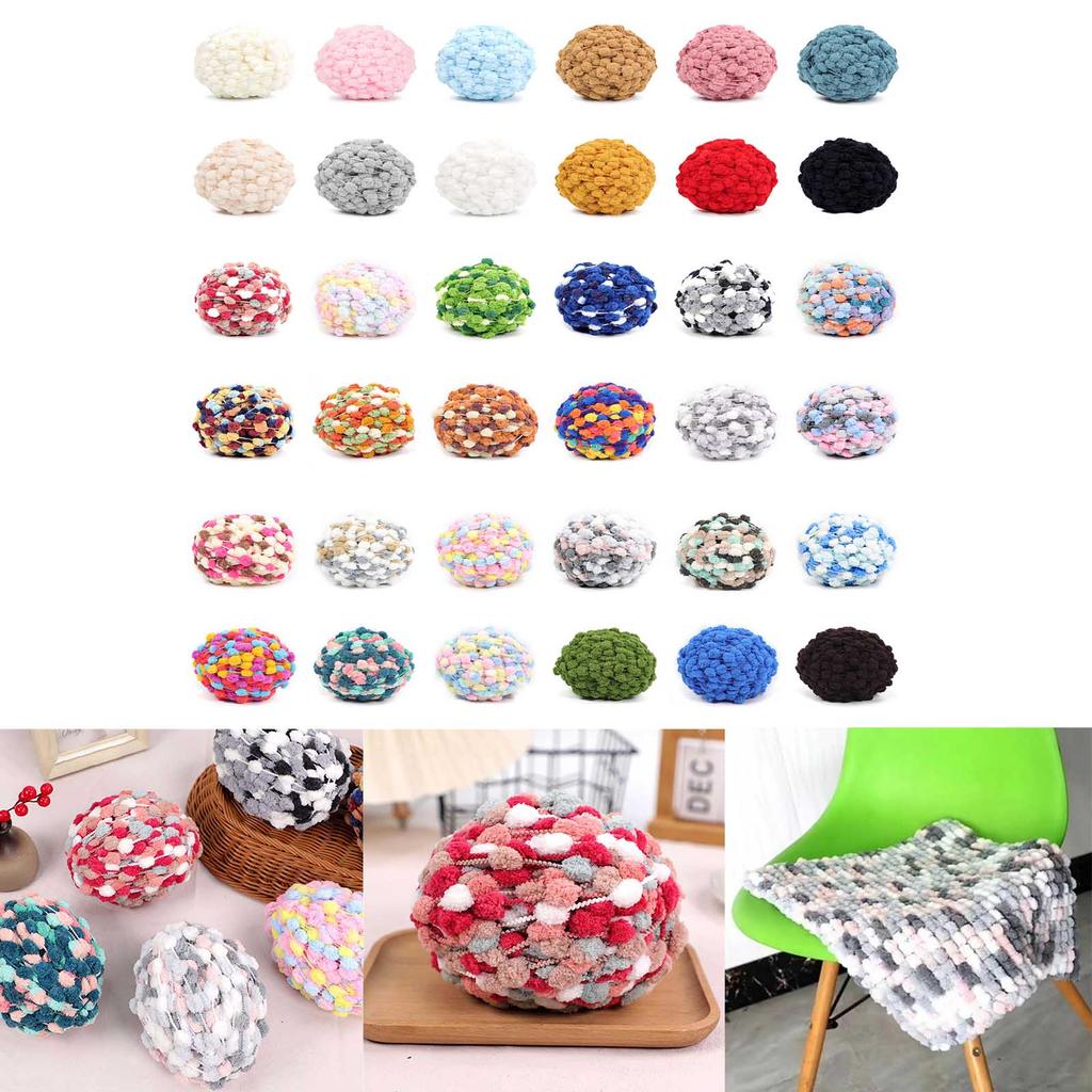 Пряжа для вязания крючком Мягкая вкусная пряжа Разноцветная пряжа для вязания Ткацкая пряжа для вязания шарфа, свитера, поделок крючком 100 г/моток