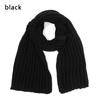Fashion Outdoor Winter Warm Long Scarves Knitted Scarf Solid Color Vintage