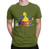 Characters Classic Retro Group Design Novelty Graphic 100 Cotton Tshirt Ssesame Street Tees Tops For Unisex