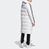 adidas Длинный пуховик Originals Trefoil с полосками по бокам и принтом логотипа, мужская верхняя одежда, белый HI4659