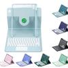 Чехол для iPad 10 2 с магнитной Bluetooth-клавиатурой 10-го поколения Акриловая вращающаяся подставка 10 9 Слот Защитная обложка