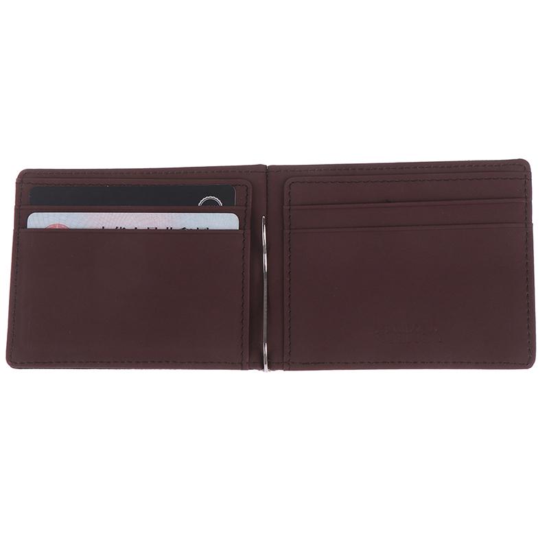 1X Кошелек-зажим для денег Ультратонкий Тонкий Кожаный Кошелек Чехол для ID Кредитных Карт