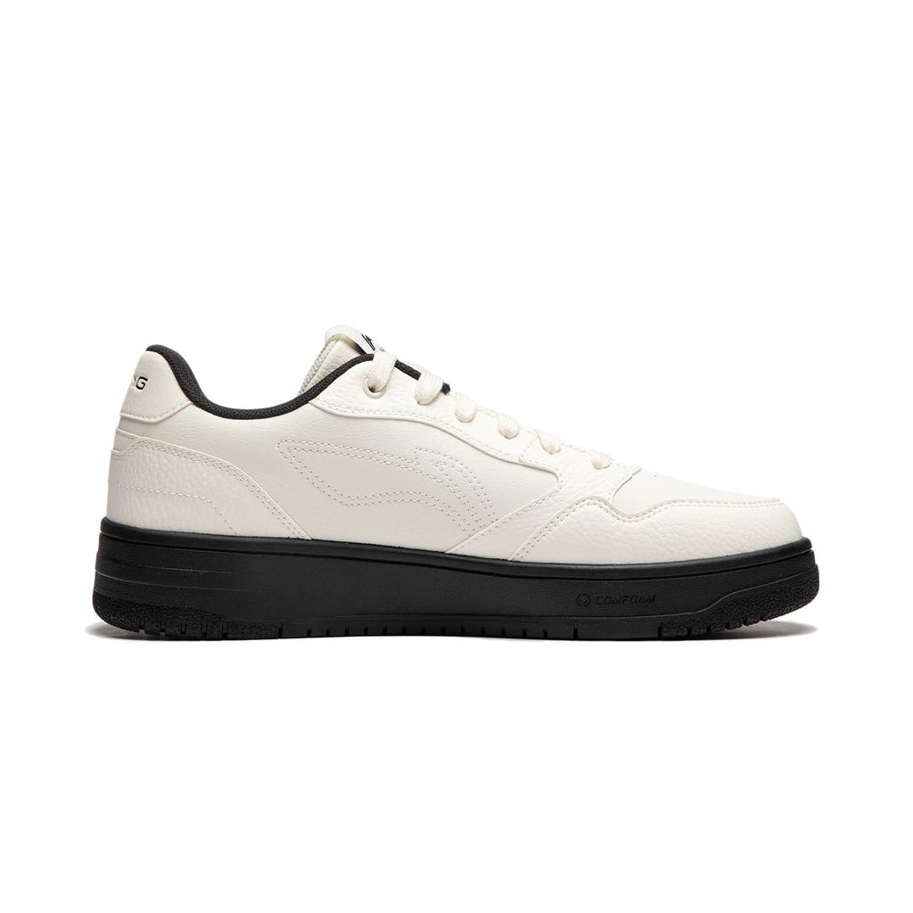Li Ning Tianji Мягкие Низкие Кеды для Скейтборда Мужские Цвет Экрю AGCU271-5