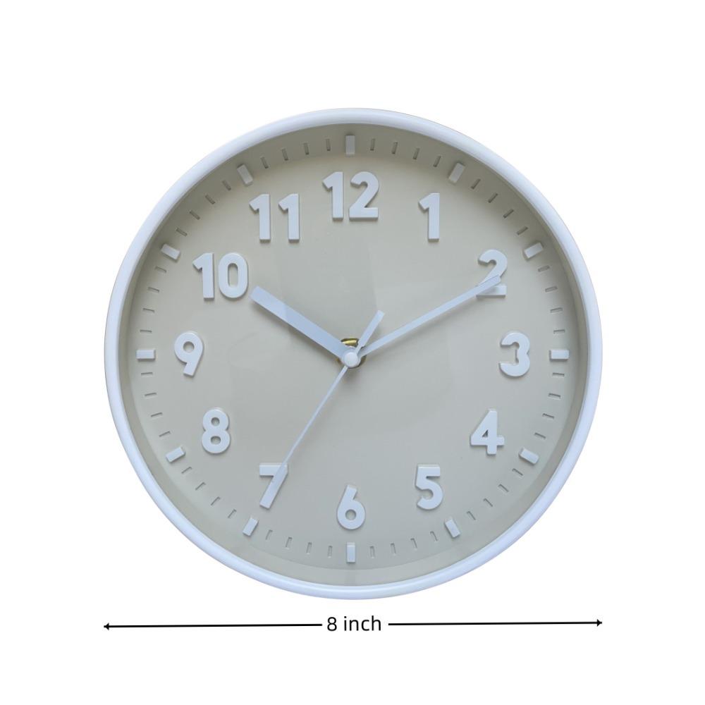 Бесшумные часы на батарейках, круглые часы 8 дюймов, офисное украшение, настенные часы с 3D-цифрами, детские