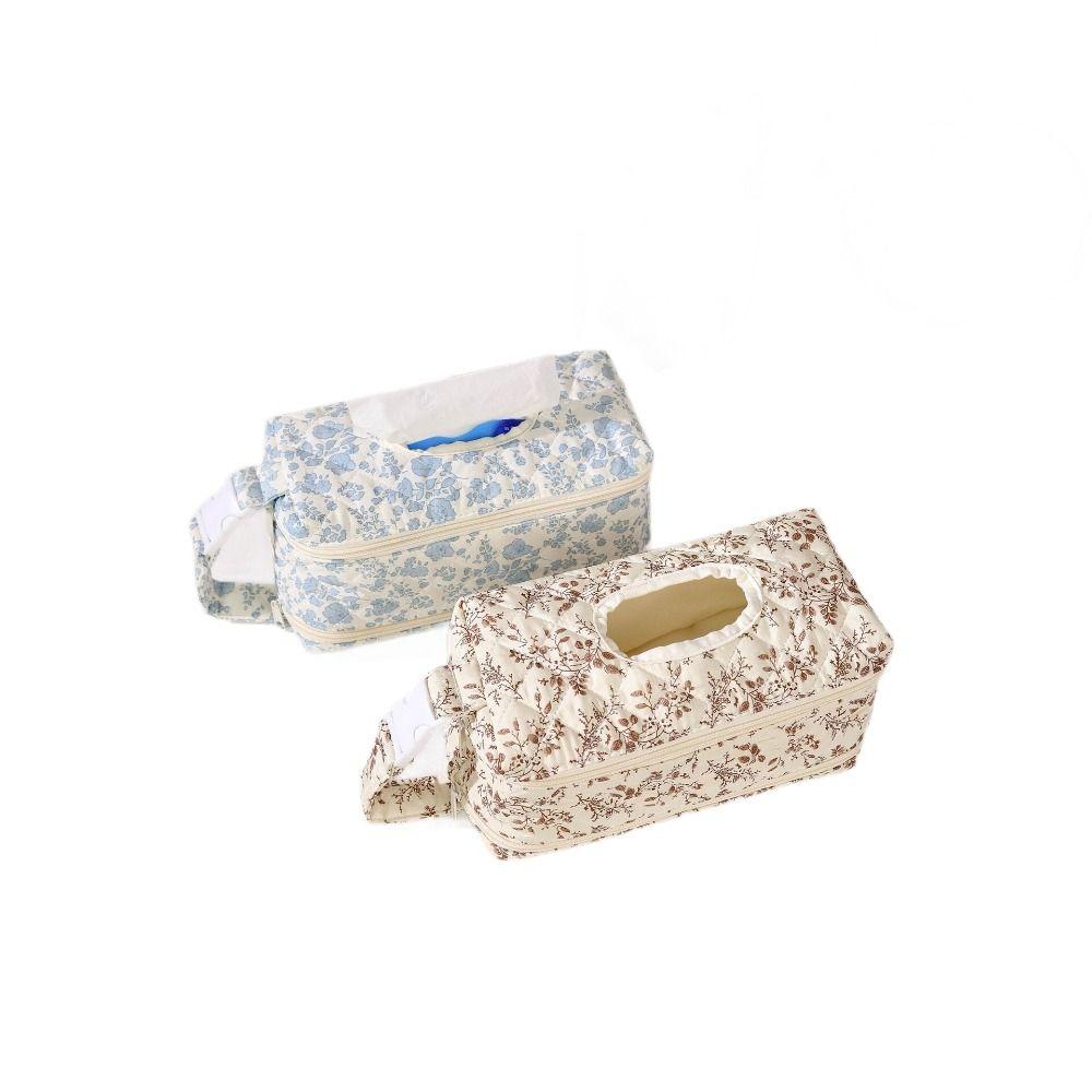 Dual Compartment Baby Wet Wipe Pouch Multifunctional Tissue Dispenser Portable Napkin Holder Car