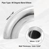 uxcell 90 Degree Mandrel Bend Elbow SS304 Stainless Steel Exhaust