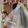 Будущая Real Housewives Свадебная фата Фата для девичника Свадебная Свадебный душ Невеста Быть Одинокая Прощальная Декор Подарок на предложение
