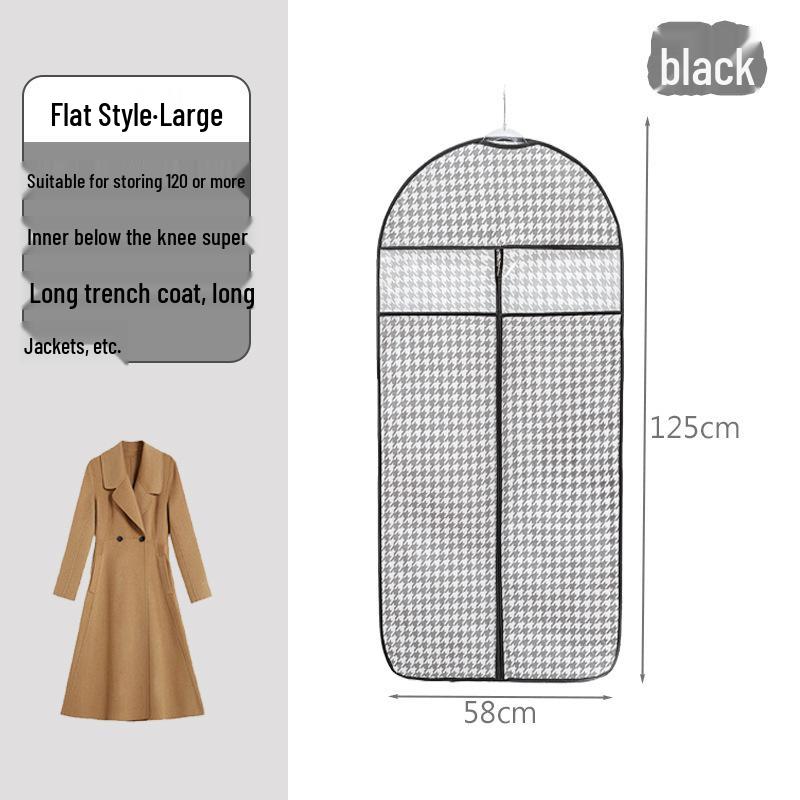 Подвесной прозрачный чехол для одежды от пыли для пиджаков и костюмов