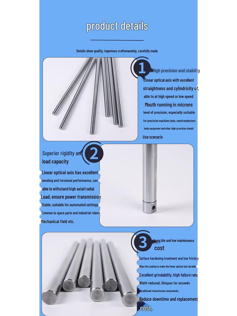 45# Steel Chrome-Plated Precision Optical Guide Shaft Rod
