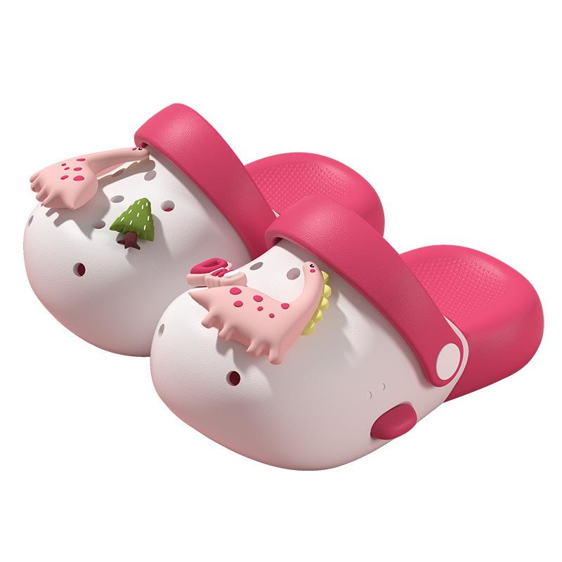 Cartoon children's clogs for summer, non-slip closed-toe sandals for boys and girls, cute infant and toddler outdoor slippers