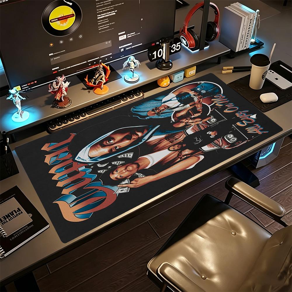 2pac Large Mouse Pad Desk Mouse Pad Computer Desk Mat Non-Slip Rubber Base Office and Gaming Desk Decoration