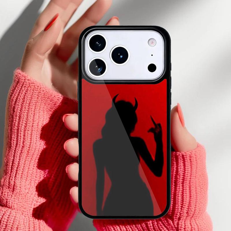 Чехол для телефона 'Дьявол Ангел' для iPhone 17 16 15 14 13 Pro Max Задняя крышка для 12 11 Pro Coque