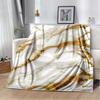2025 New Style Colour Gold Marble Luxurious Blanket,Soft Throw Blanket for Home Bedroom Bed Sofa Travel Picnic Cover Kid Gift