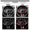 For BMW M6 E63 E64 2004-2010 Carbon Fiber Trim Set Steering Wheel Button Frame Center Console Panel Radio Dash Stickers
