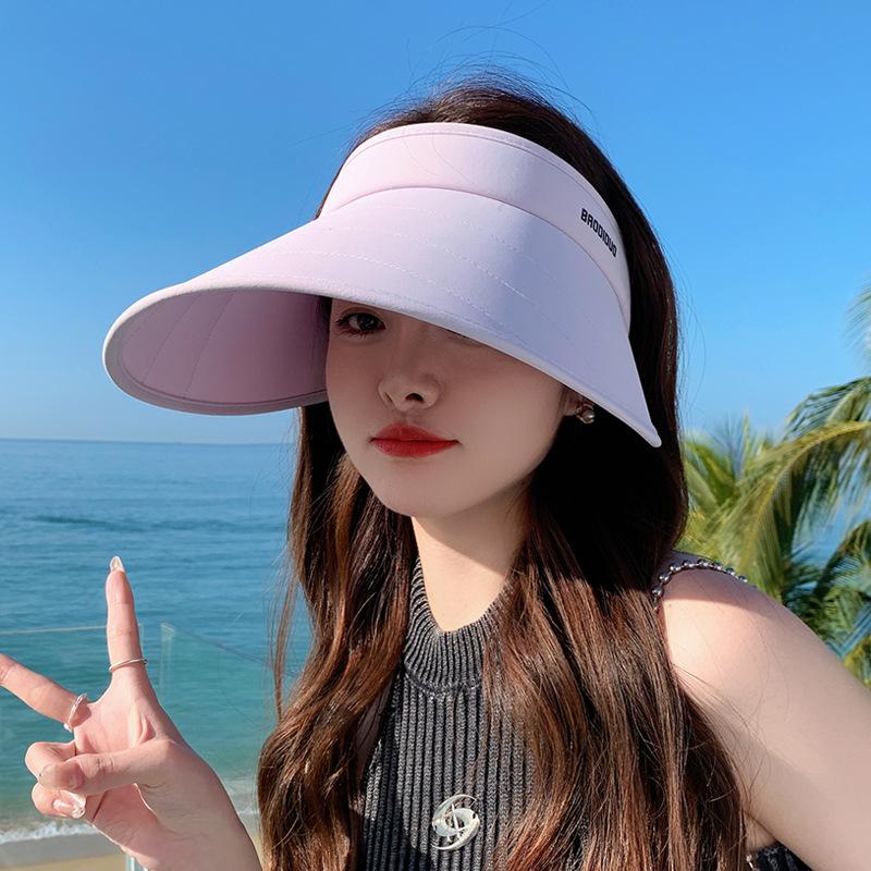 8479 Новая летняя шляпа от солнца Женская универсальная шляпа с большими полями и солнцезащитным козырьком, шляпа с открытым верхом, складная маска для лица, шляпа от солнца