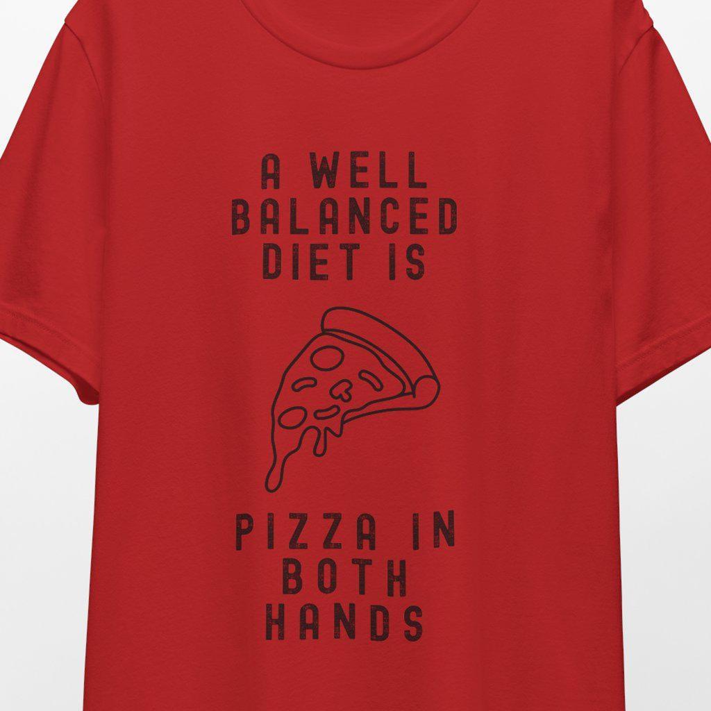 Pizza Diet Graphic Tee, Funny Food Pun Shirt