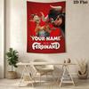 Custom Name Ferdinand Wall Tapestry Aesthetic Wall Hanging Printed Fabric Blanket Decorative Tapestries for Bedroom Living Room Home Decor