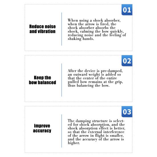 Стабилизатор для стрельбы из лука, амортизатор, подставка для лука для охоты, гашение вибрации, стрельба из лука, спортивные глушители, стабилизатор