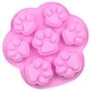 Silicone Cat Paw Molds Elegant Chocolate Cookie Mold For Baking Non-Stick Dog Treat Molds Suitable For Microwave Oven