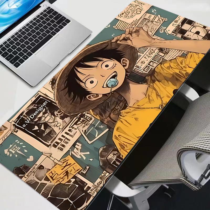 Large One Piece Mouse Pad Carpet Laptop Pc Gamer Keyboard Mat XXL Mousepad Edge White Tassel Rubber durable Table Mat
