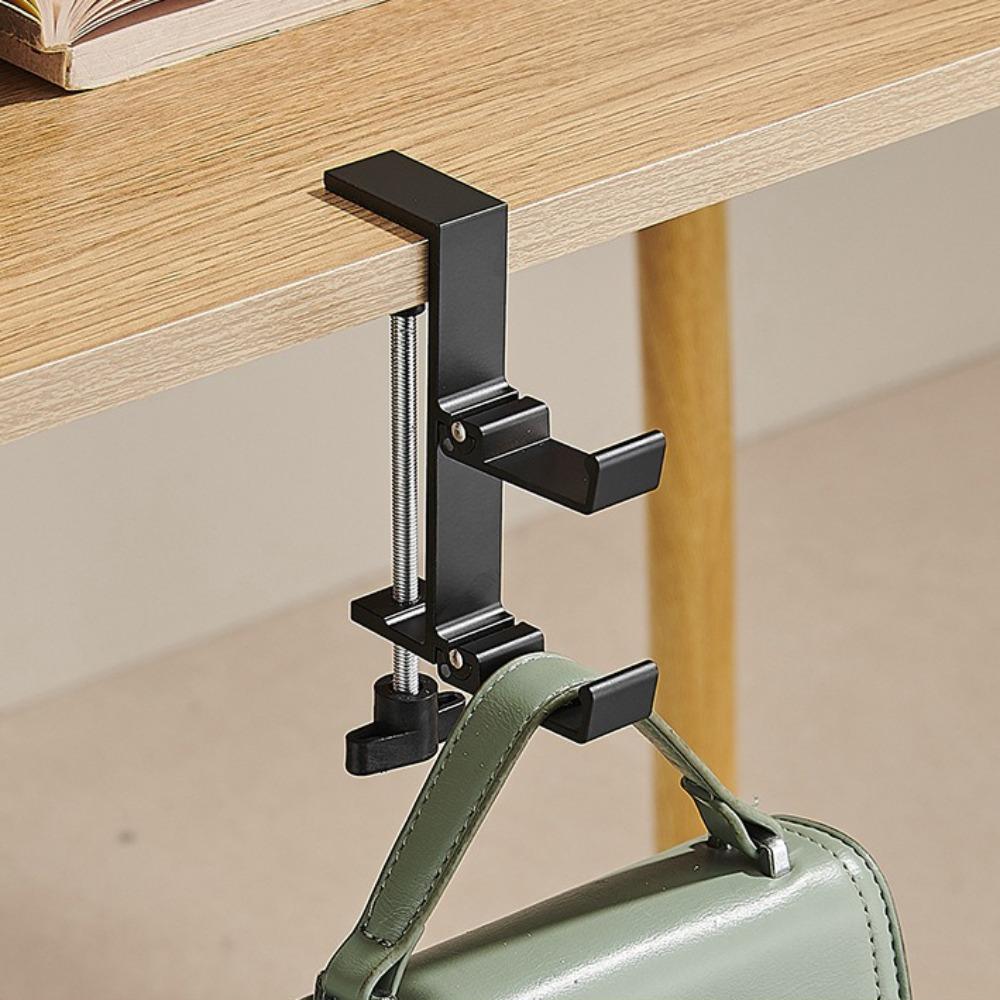 Portable Hanging Bag Hook Removable Table Hook Multi-functional Backpack Hanger  Desktop Use