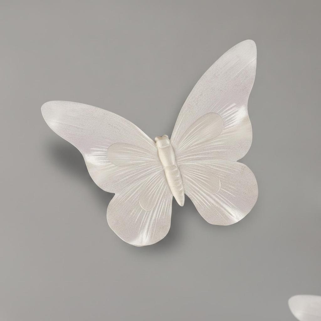 Butterfly Wall Decor Textured Art Hand-Painted for Living Room