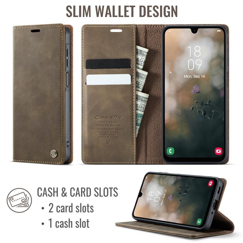 Магнитный кожаный чехол-книжка для телефона Samsung Galaxy S26 S25 FE S24 S23 Plus S22 S21 S20 Ultra A57 A17 A56 A36 A16 A55 A35 A15 A54 A34 A14 Кошелек