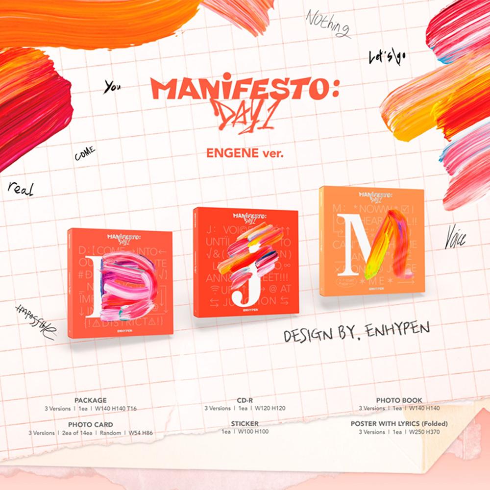 ENHYPEN MANIFESTO : DAY 1 (ENGENE Ver.) Incl. Weverse Gift