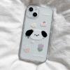 Чехол для телефона с дизайном «Торт с собачкой» для Apple iPhone 13/14/15/16, Pro Max, XS, 7/8 Plus - Милый, Прозрачный, Мягкий