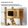Multi-Level Cat Climbing Frame For Indoor With Scratching Posts Scratching Boards Perches Caves Large Cat Tree Tall Cats Tower
