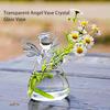 1PC Glass Vase Living Room Office Desktop Ornaments Angel House Decoration Hydroponic Flower Vase