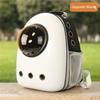 Pet Outing Portable Прозрачная переносная сумка для кошек Дышащий космический модуль Рюкзак большой емкости Боковое открытие рюкзака