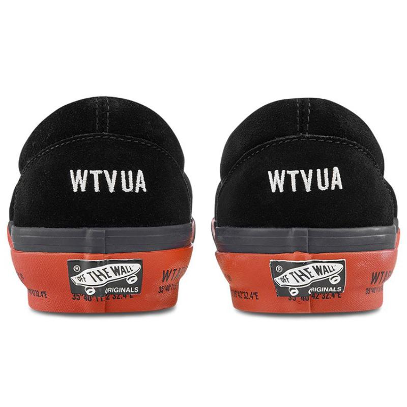 Vans Wtaps X Og Classic Slip On Lx 'Black Red' Vans VN0A45JK20E