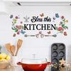 Мультяшные кухонные наклейки на стену с едой, DIY овощи, фрукты, цитаты, наклейки на стену, отклеивающиеся и приклеивающиеся, наклейки на дверь холодильника для столовой