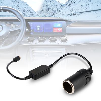 5V USB в 12V Автомобильные Электронные Аксессуары Тип C Штекер на Гнездо 1шт Розетка Прикуривателя Адаптер-Преобразователь для Прикуривателя